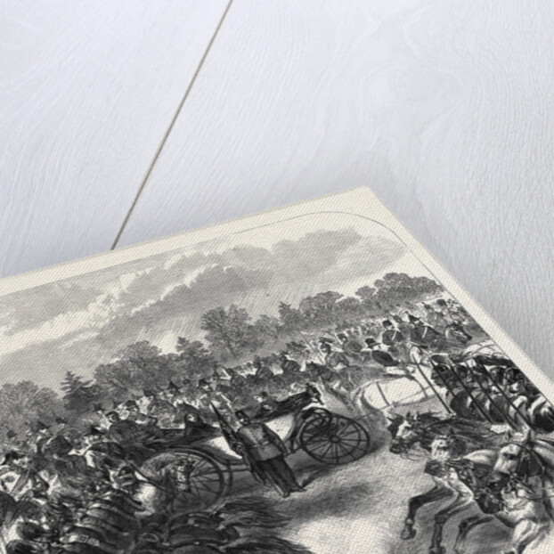Inspection of Troops at Aldershott by the Queen: Cavalry Trotting Past 1868 by Anonymous