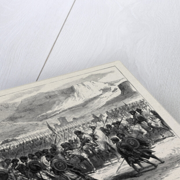 The Abyssinian Expedition: Arrival at Adigerat of an Ambassador from Kassai King of Tigre 1868 by Anonymous