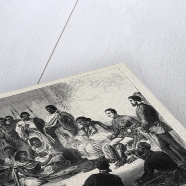 The Expedition to Abyssinia: Sir Robert Napier Entertained by the Prince of Tigre 1868 by Anonymous