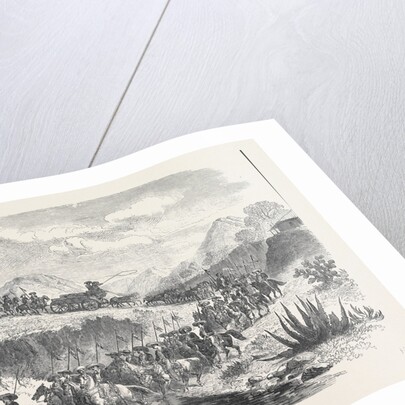Conveying Silver from the Mines to Mexico 1868 by Anonymous