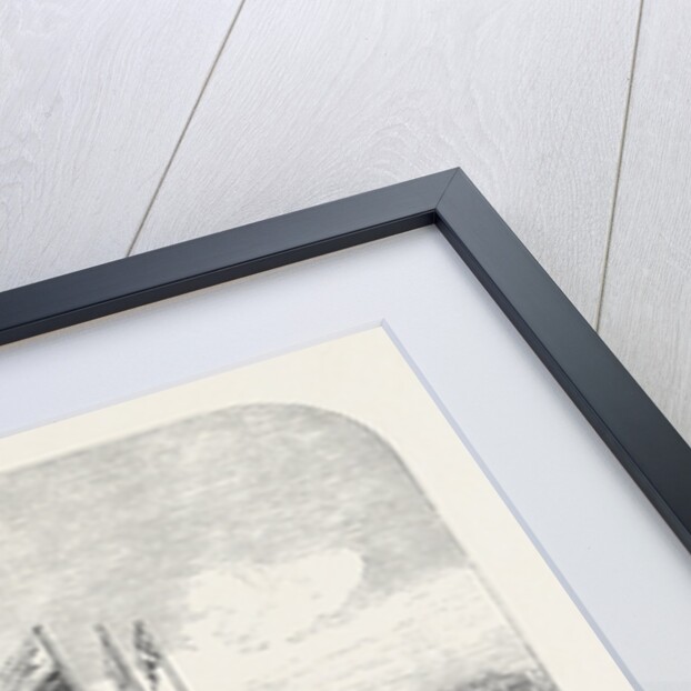 Boathouse at Putney: The Cambridge Crew Going Out for Practice 1868 by Anonymous