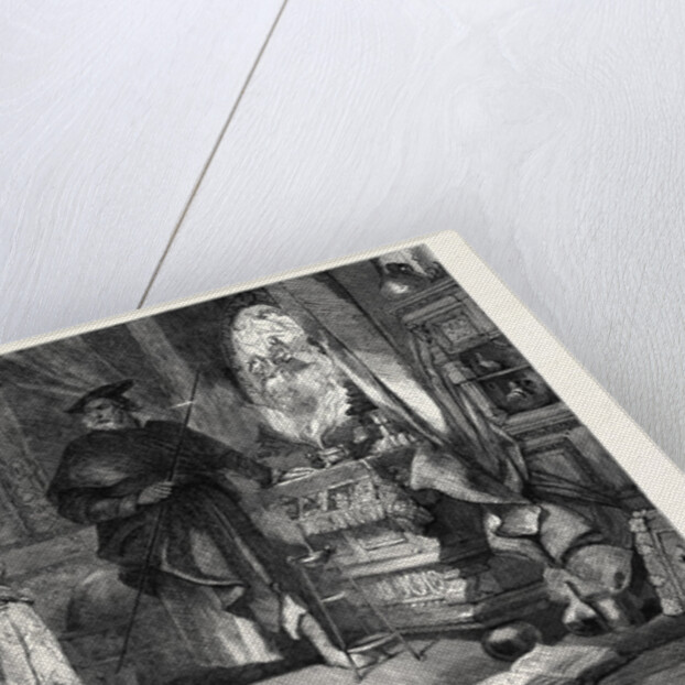 The Magic Mirror. In the Exhibition of the Institute of Painters in Water Colours 1868 by Anonymous