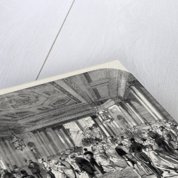 The Queen's Drawingroom: Grand Entrance Hall Buckingham Palace 1868 by Anonymous