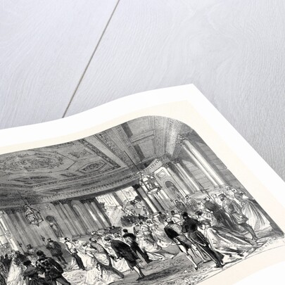 The Queen's Drawingroom: Grand Entrance Hall Buckingham Palace 1868 by Anonymous