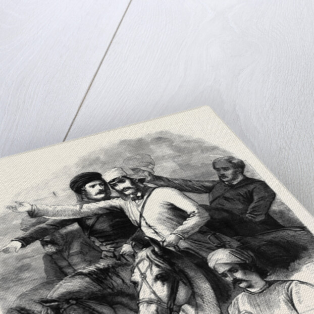 Group from Barker's Grand Historical Picture the Relief of Lucknow by Anonymous