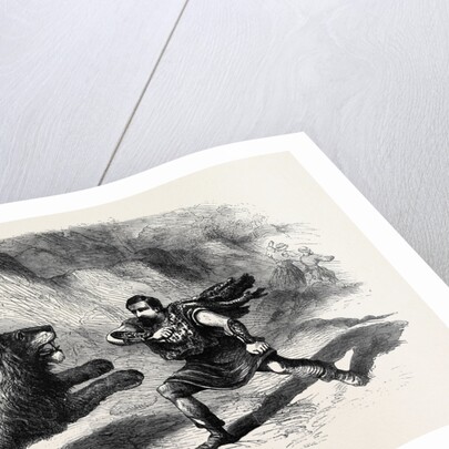 Mr. Crockett the Lion Tamer Performing with His Lions at Astley's Theatre the Lion Conqueror or the Death Jungle by Anonymous