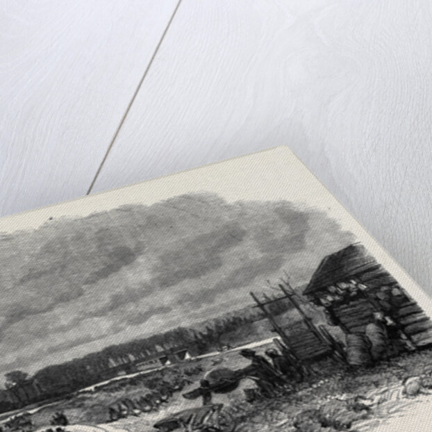 The Distress at Coventry Weavers Employed in Levelling Witley Common and Burning the Gorse 1861 by Anonymous