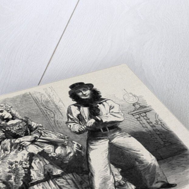 Mr. W.E. Wood in in Three Characters: Thomas Gubbins the Ostler Lady Frances Foresight (Centre) Jones the Skipper by Anonymous