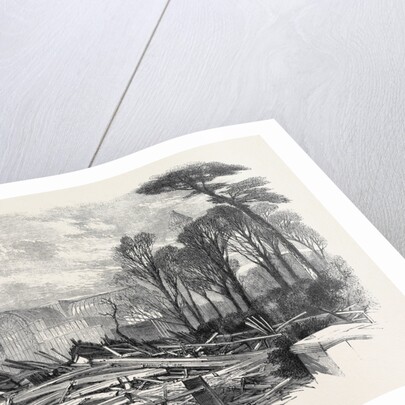 The Gale of Last Week Ruins of the North Wing of Sydenham Crystal Palace February 1861 by Anonymous
