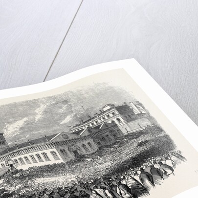 The Strike at Blackburn Large Meeting of Operatives in the Marketplace 1861 by Anonymous