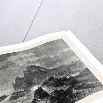 Mont Orgueil Castle Jersey, in the Exhibition of the Old Water Colour Society 1861 by Anonymous