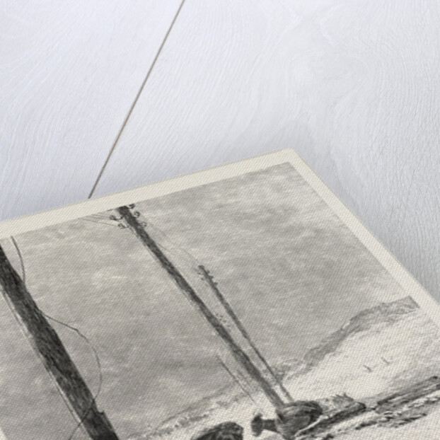 Telegraph Wires in the Desert by Anonymous