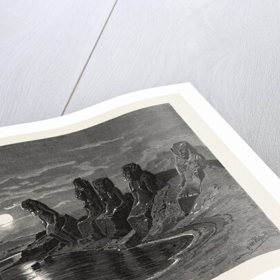 Sekhet Statues Near The Temple of Mut, Karnak by Anonymous