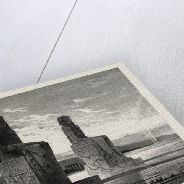 The Statue of Memnon and Its Companion at The Time of High Nile by Anonymous