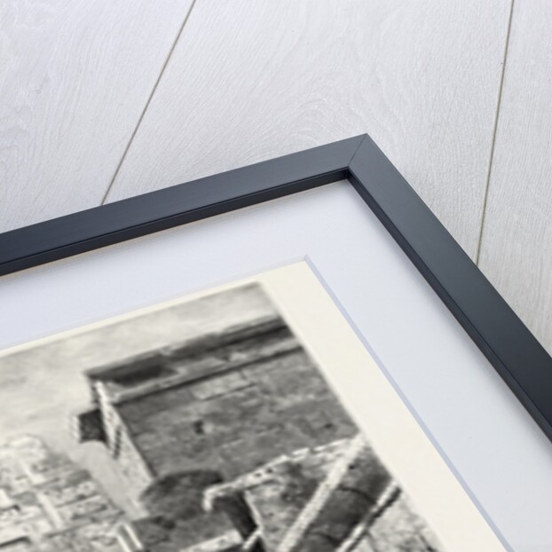 Interior in the Temple of Medinet Haboo by Anonymous