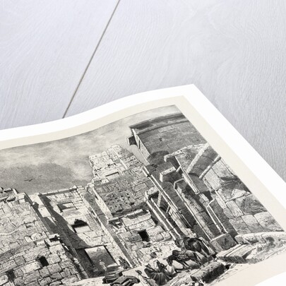 Interior in the Temple of Medinet Haboo by Anonymous