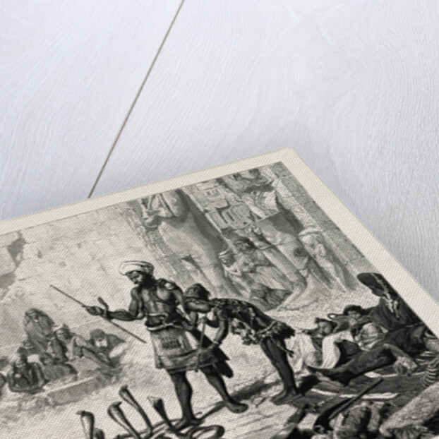 Snake Charmer in the Court of Medinet Haboo by Anonymous