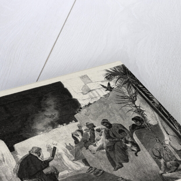 Reading The Koran in an Ancient Temple by Anonymous