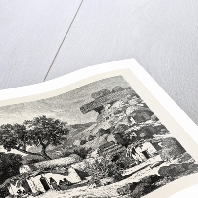 Village Near Assouan, Egypt, Engraving 1879 by Anonymous