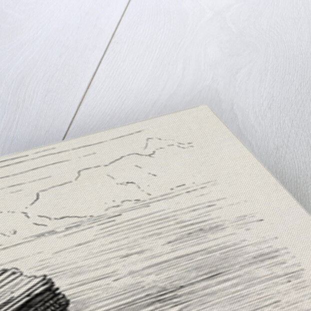 Nubian Swimming On A Bundle of Reeds by Anonymous