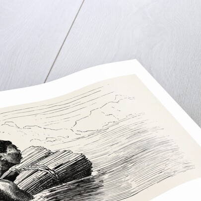 Nubian Swimming On A Bundle of Reeds by Anonymous