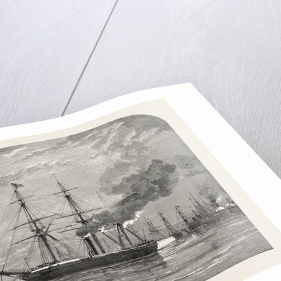 The Cherbourg Fetes: The Pera, Members of the House of Commons, Leaving Southampton, UK, 1858 by Anonymous