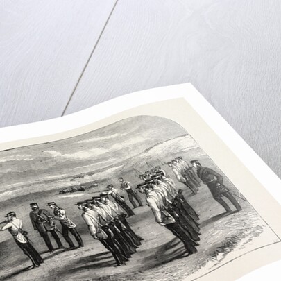 The Hon. Artillery Company of London Practising with the Rifle, Seaford, East Sussex, UK, 1858 by Anonymous