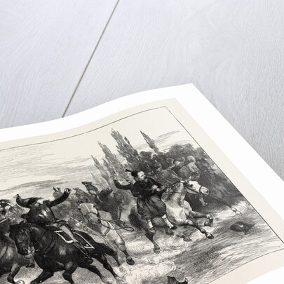 Fugitives from Woerth Riding Into Hagenau, France, 1870 by Anonymous