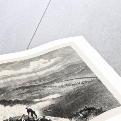 A Prussian Battery Before Metz, France, 1870 by Anonymous