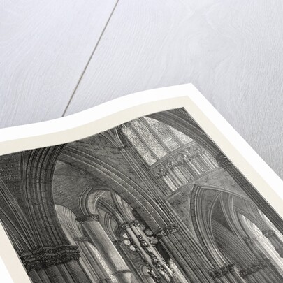 Interior of Strasbourg Cathedral, France, 1870 by Anonymous