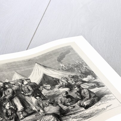 French Prisoners of War in the Camp of Wahn, Near Cologne, Germany, 1870 by Anonymous