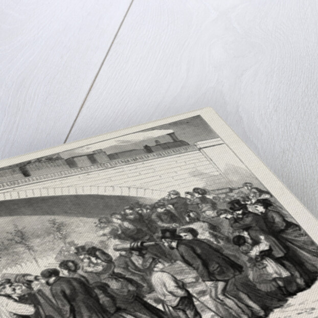 Inside Paris, France: Two Sous for a Peep at the Prussians, 1870 by Anonymous