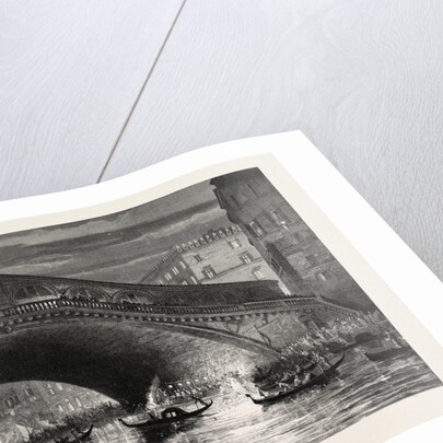 A Fete at Venice, Italy: The Rialto, 1870 by Anonymous