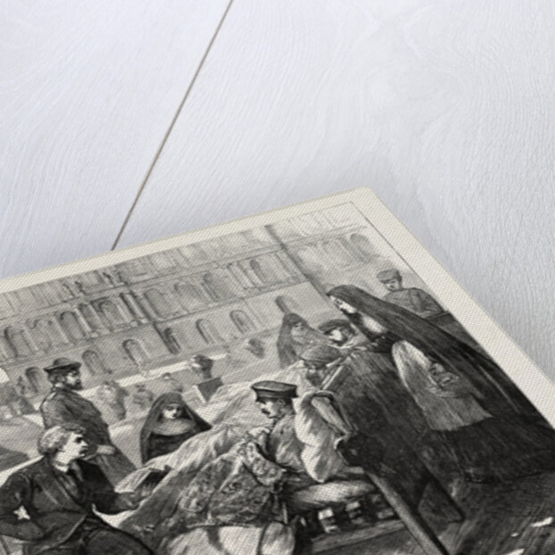 Wounded Soldiers Once More in the Sun, 1870 by Anonymous