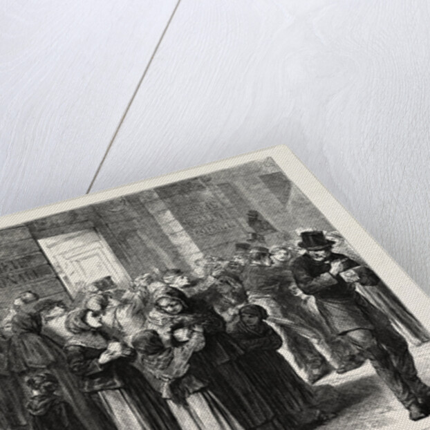 Serving Soup in the Faubourg Poissoniere, Paris, France, 1870 by Anonymous