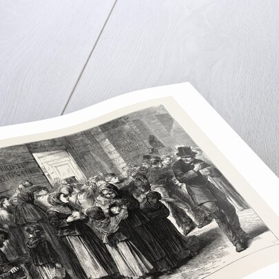 Serving Soup in the Faubourg Poissoniere, Paris, France, 1870 by Anonymous