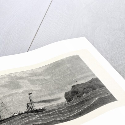 The Atlantic Telegraph: Paying Out the Shore End of the Cable from the Caroline Off Valencia, Spain, 1865 by Anonymous