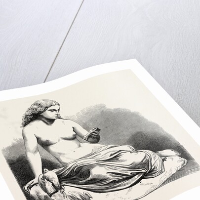 The Carrier Pigeon (W.C. Marshall, R.A., Sculptor. From the Late Exhibition of the Royal Academy, UK), 1865 by Anonymous