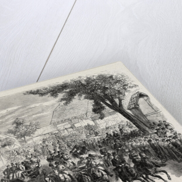 Returning from Baden Races the Village Iffezheim, Germany, 1865 by Anonymous