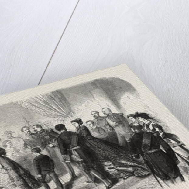 Meeting of the French and Spanish Royal Families in the Hotel De Ville, St. Sebastian, 1865 by Anonymous