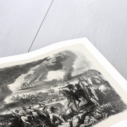 Burning of Cork-Tree Forests, in the District of Jemappes, Philipville, Algeria, 1865 by Anonymous