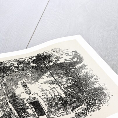 House and Statue of Joan of Arc, Jean D'Arc, at Domremy, Domremy-La-Pucelle, France, 1865 by Anonymous