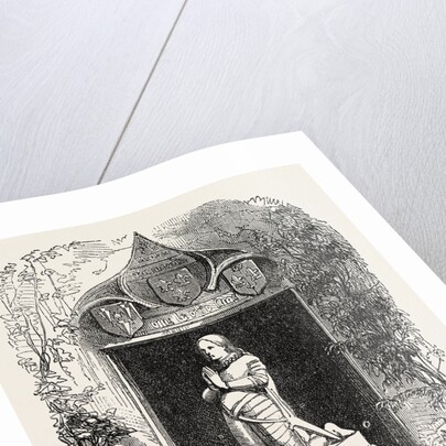 Statue of Joan of Arc, Jean D'Arc, Before Her House at Domremy, Domremy-La-Pucelle, France, 1865 by Anonymous