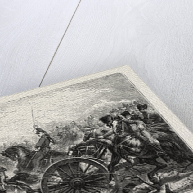 Charge of Artillery of the French Guard in the Battle of Traktir During the Crimean War by Anonymous