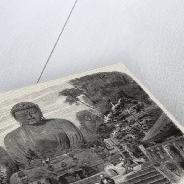 The Daiboutz, a Bronze Colossal Statue on the Site of the Old Capital of the Tycoons, Japan, 1865 by Anonymous