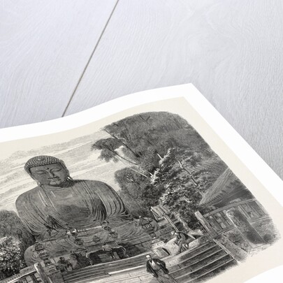 The Daiboutz, a Bronze Colossal Statue on the Site of the Old Capital of the Tycoons, Japan, 1865 by Anonymous