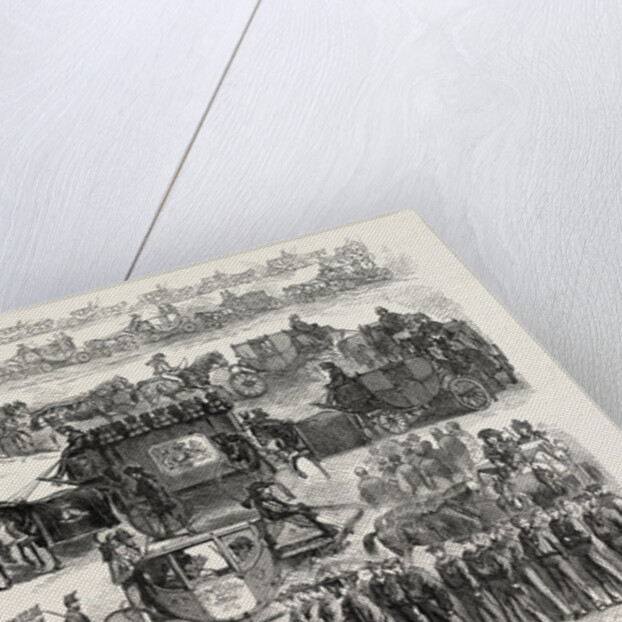 Funeral of Lord Palmerston: The Procession from Cambridge House to Westminster Abbey, London, 1865 by Anonymous