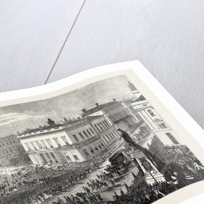 The Funeral of Lord Palmerston: The Procession Passing Along Pall Mall, London, 1865 by Anonymous