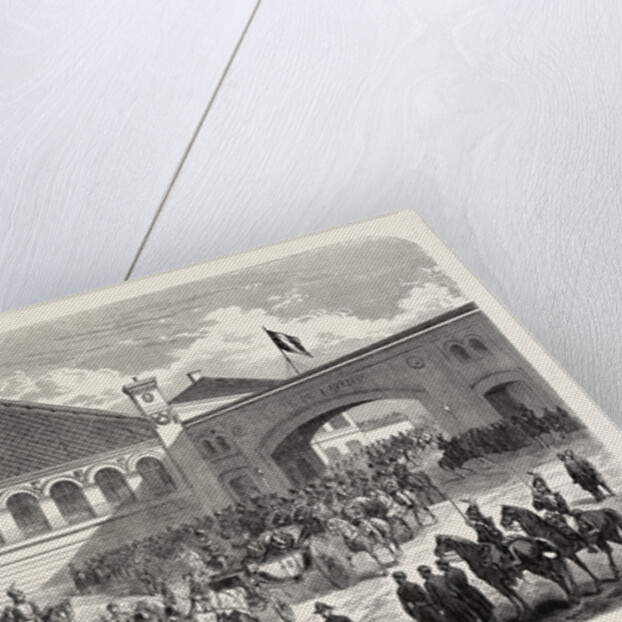 Arrival of the Grand Duke Constantine in Paris: Departure from the Lyons Railway Station, France, 1857 by Anonymous