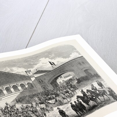 Arrival of the Grand Duke Constantine in Paris: Departure from the Lyons Railway Station, France, 1857 by Anonymous